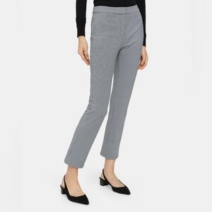 Theory Audrey Hepburn Classic Checked Houndstooth Black & White Ankle Pants - 2